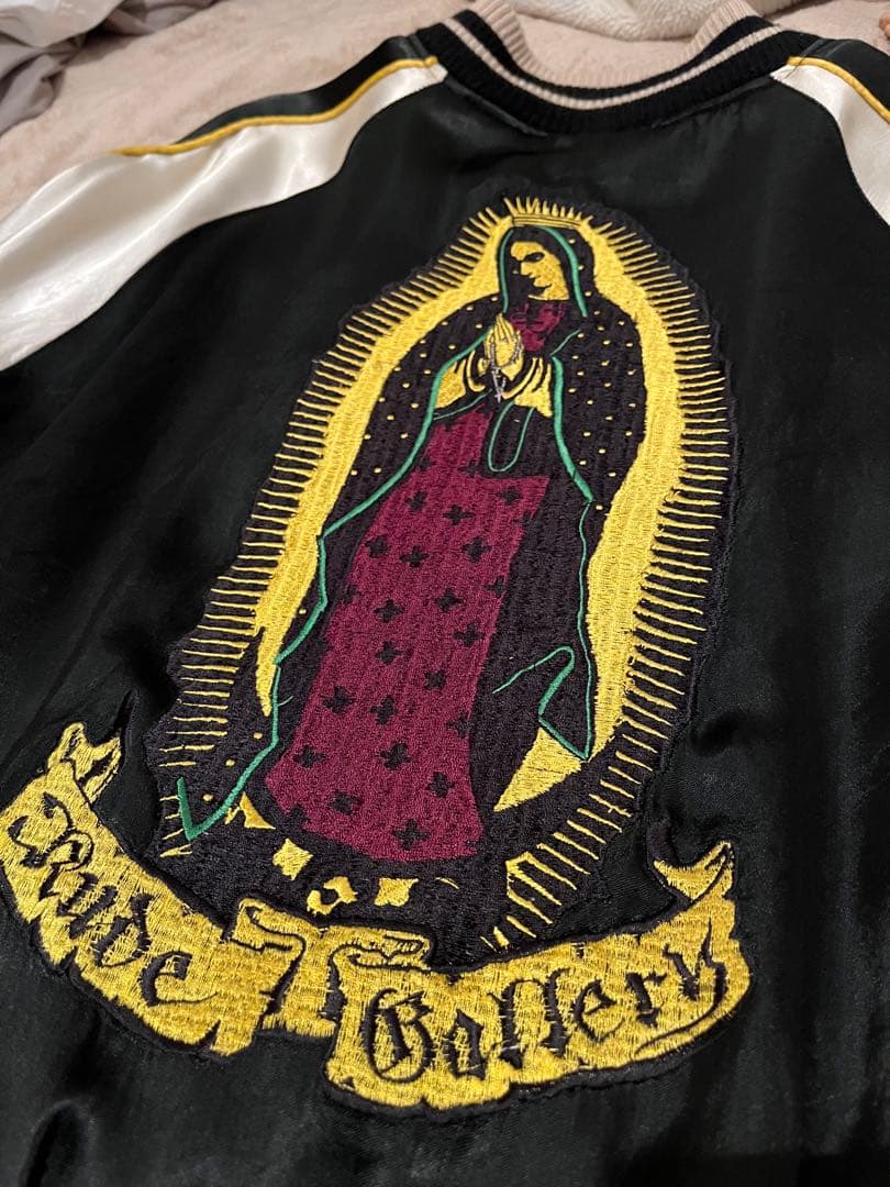 ルードギャラリー 初期 マリア刺繍 スカジャン レーヨン100% ブラック M