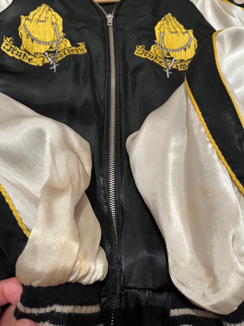 ルードギャラリー 初期 マリア刺繍 スカジャン レーヨン100% ブラック M