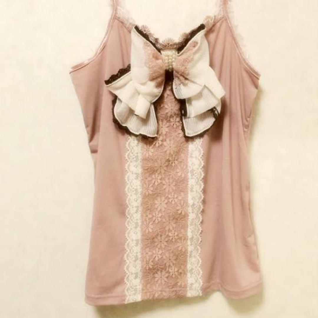 m*o様 希少axes femme ビッグリボンキャミソール