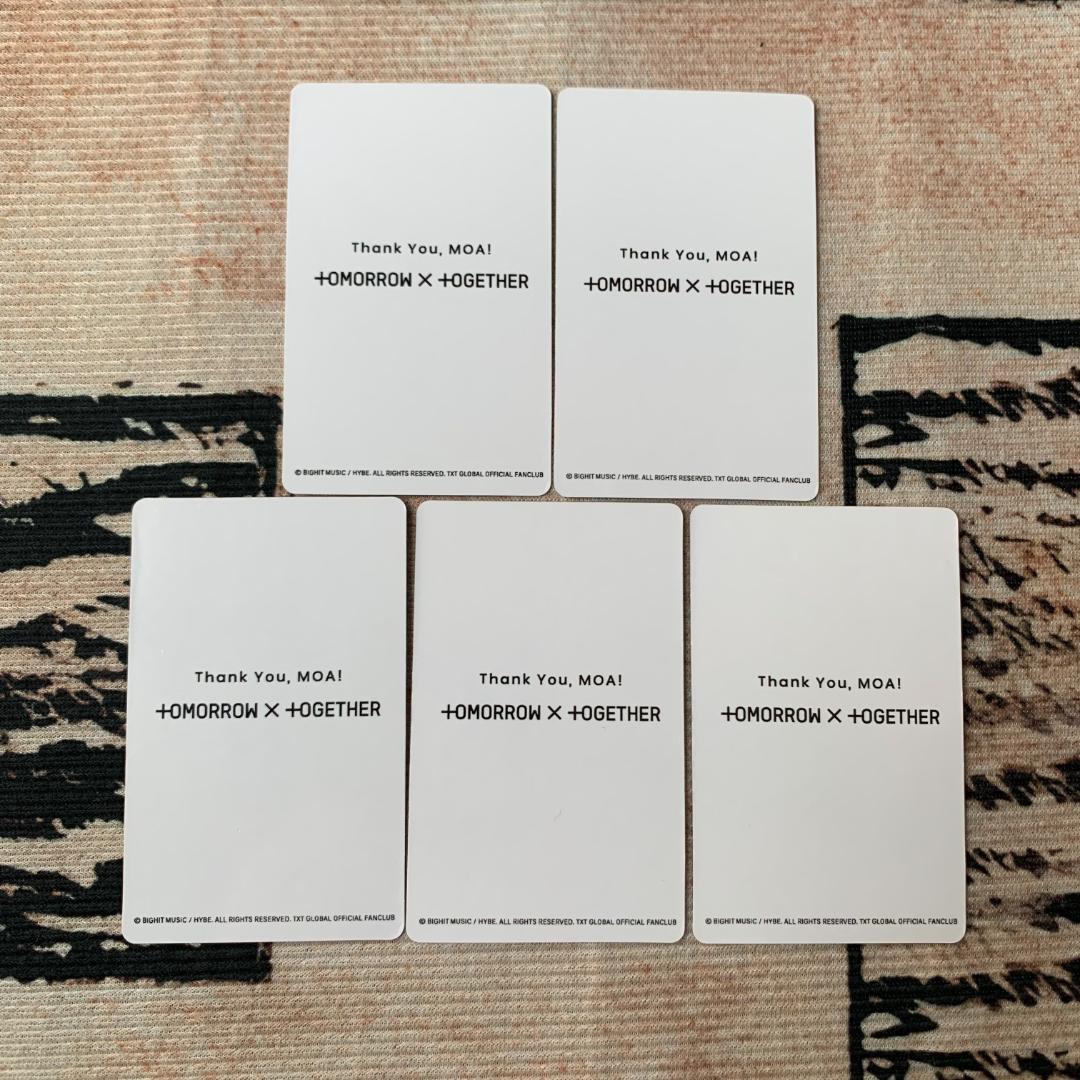 TXT 2021 会員限定 当選 アンケート FC トレカ 5枚