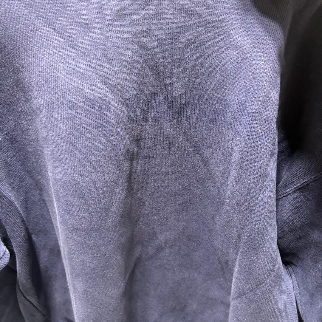 80s 筆タグ　ISSEY MIYAKE スウェット　バックロゴ　ネイビー