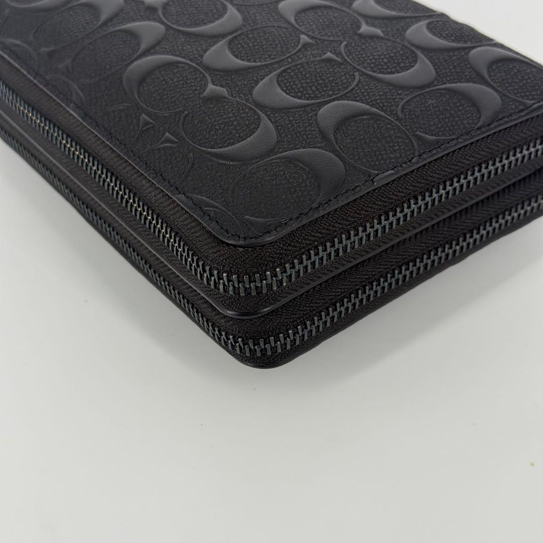 ✨極美品✨ COACH 長財布 オーガナイザー ブラック クラッチバッグ