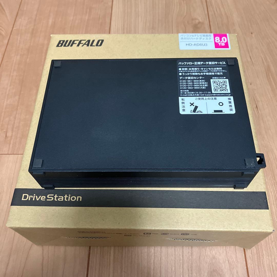 ★ flower ★外付けハードディスク HD-AD8U3 8TB 5点