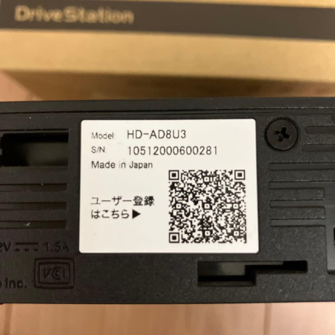 ★ flower ★外付けハードディスク HD-AD8U3 8TB 5点