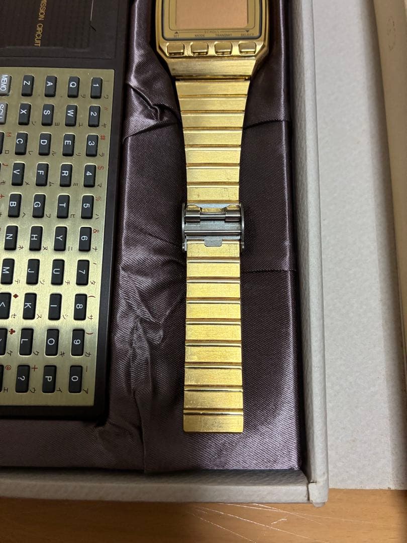 SEIKO UW02-0010 メモダイアリー ゴールド デジタル クオーツ