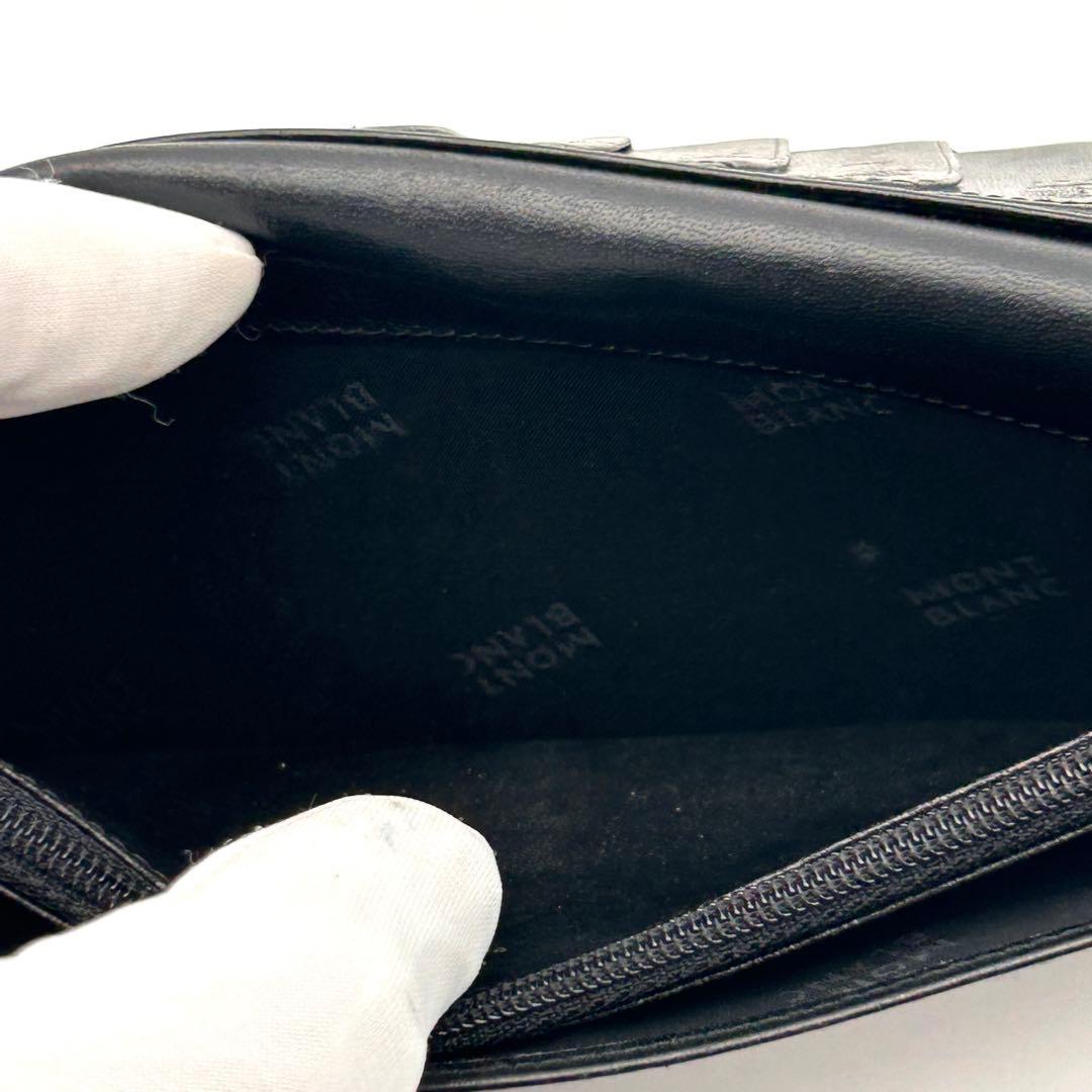 極美品✨ MONTBLANC モンブラン 長財布 レザー ブラック