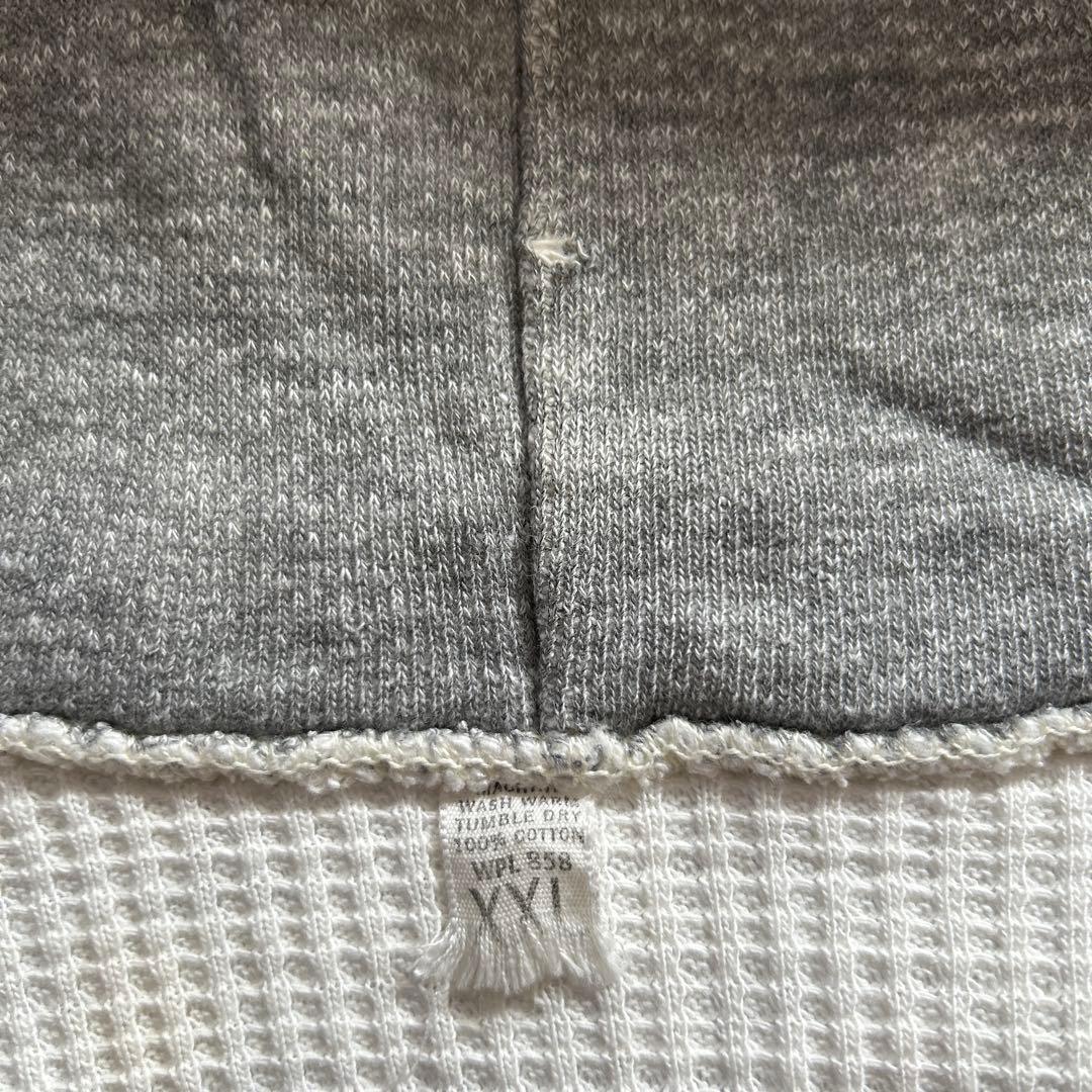 60年代〜 ヴィンテージ フード付きフルジップパーカー裏サーマル XXL タロン