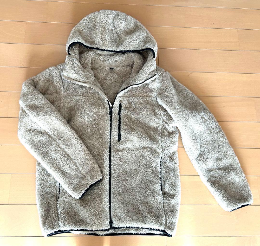美品　ユニクロ　UNIQLO　防風ファーリーフリースフルジップパーカー　Sサイズ