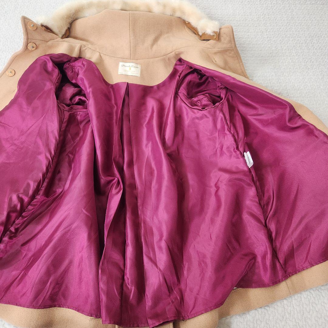 5L★未使用タグ付き★フランシュリッペ　ダッフルコート ロングコート　ファー