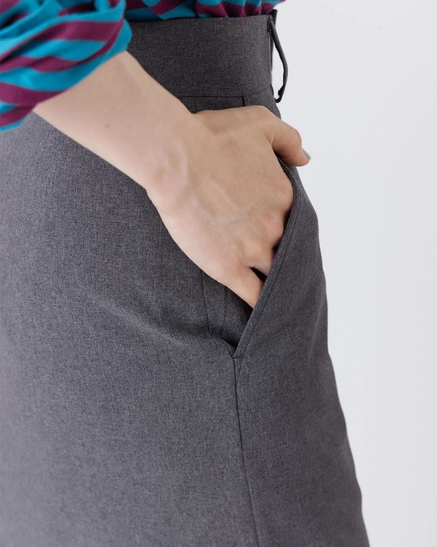 シンゾーン　クライスラー　スカート　グレー　34