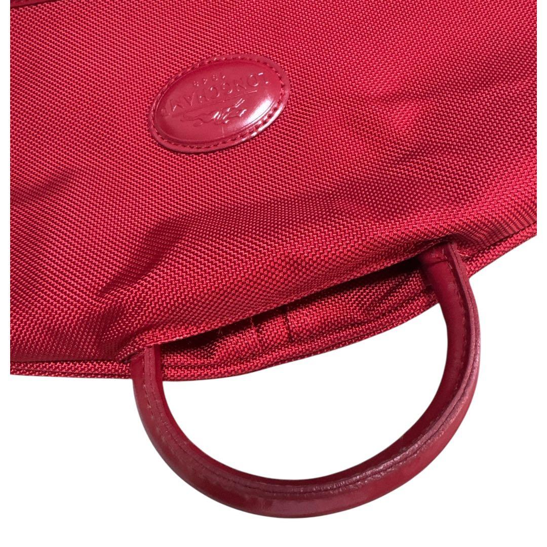 希少・美品 LONGCHAMP ロンシャン ガーメントバッグ レッド ハンガー