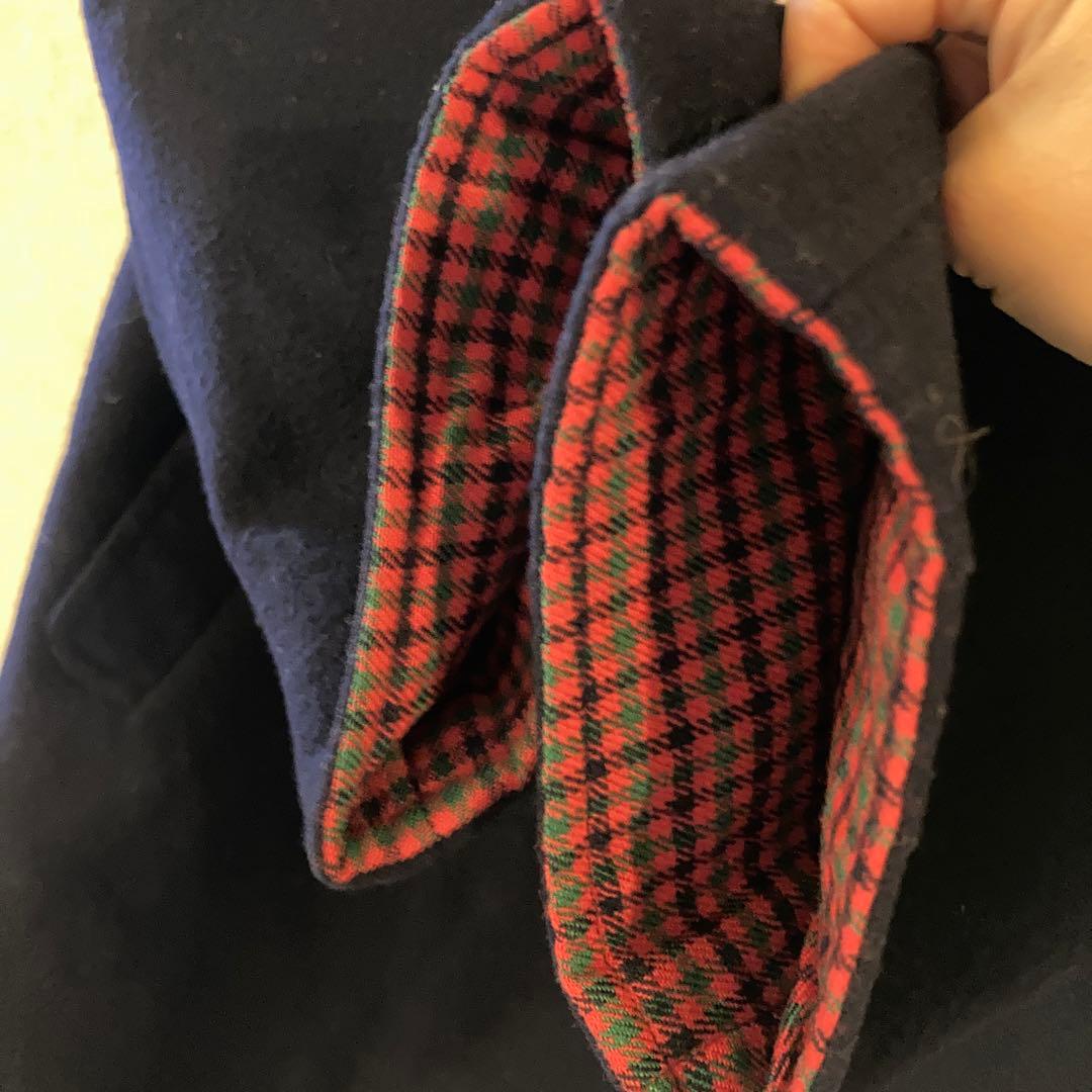 Familiar ファミリア　ネイビー ダブル　ウールコート