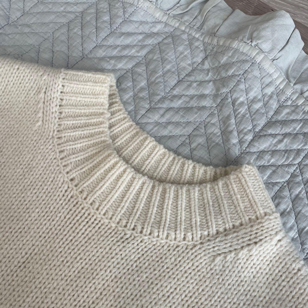 美品　Steven Alan ハミルトンラムズウール モックネック ニット