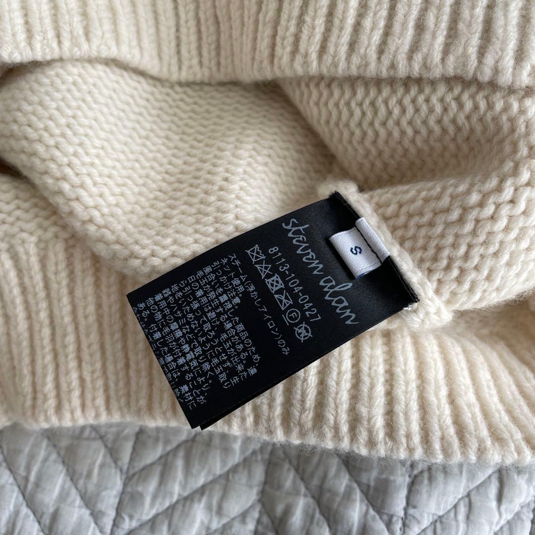 美品　Steven Alan ハミルトンラムズウール モックネック ニット
