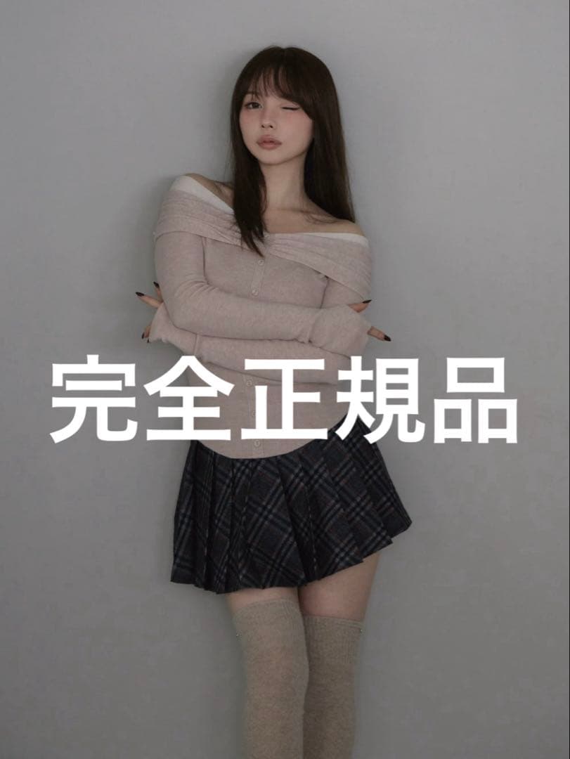 トップス andmary Shannon tulle knit tops pink