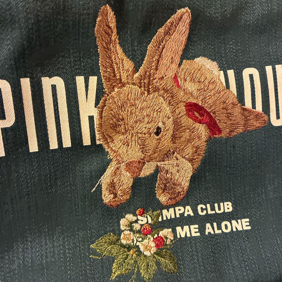 ★1日限定値下‼️美品希少★PINK HOUSE ウサギ刺繍 ボストンバッグ
