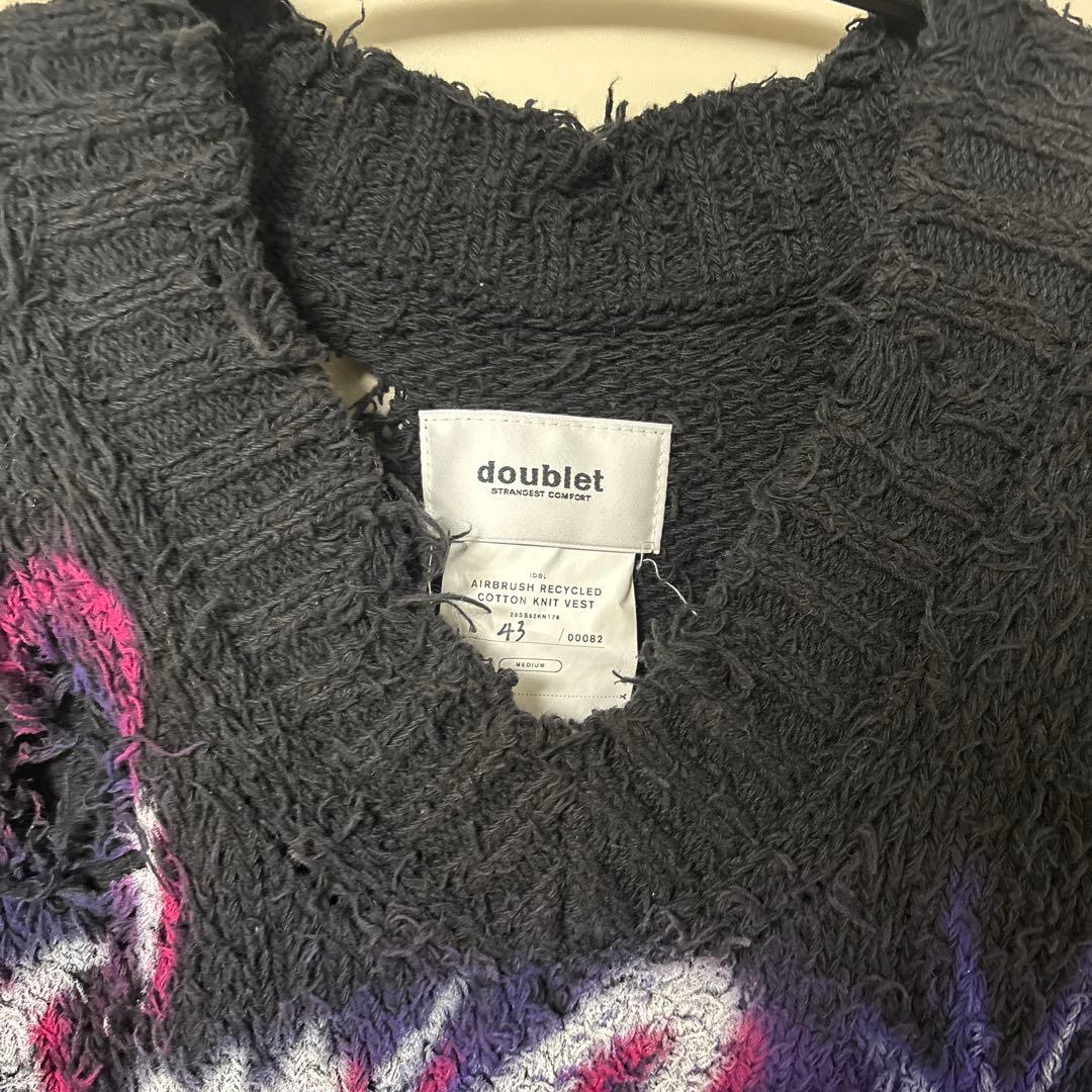 doublet 25aw ノースリーブニット