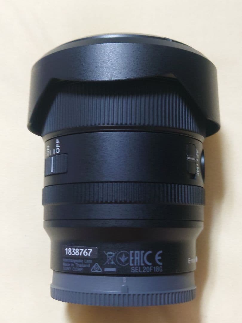 Sony FE 20mm F1.8 G 単焦点レンズ