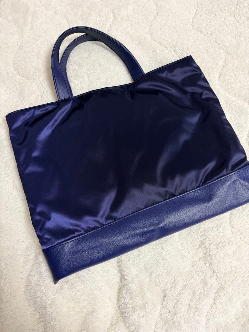 ファミリア bibiy コラボ　トートバッグ/ネイビー