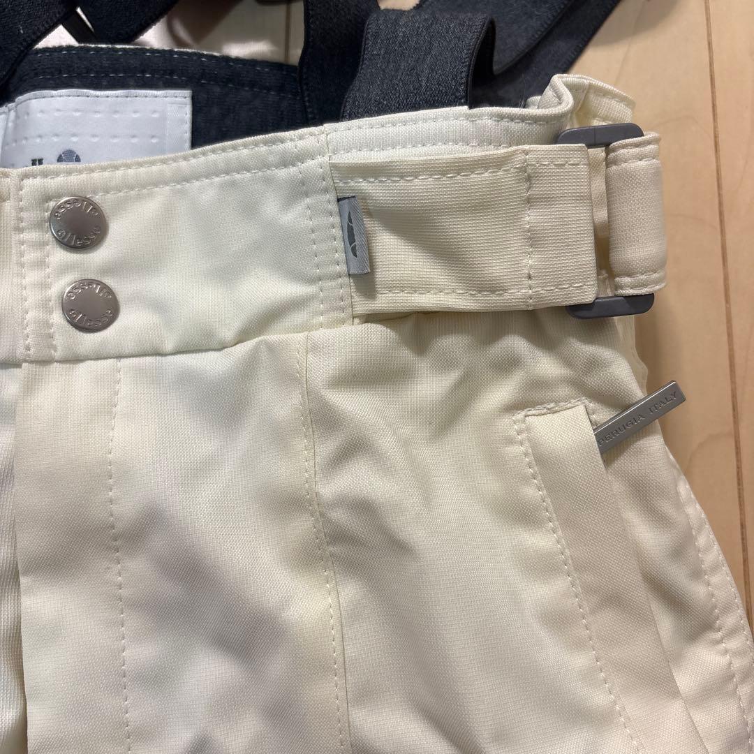 美品 ellesse スキー スノボー 上下セット Sサイズ ブラウン×白系