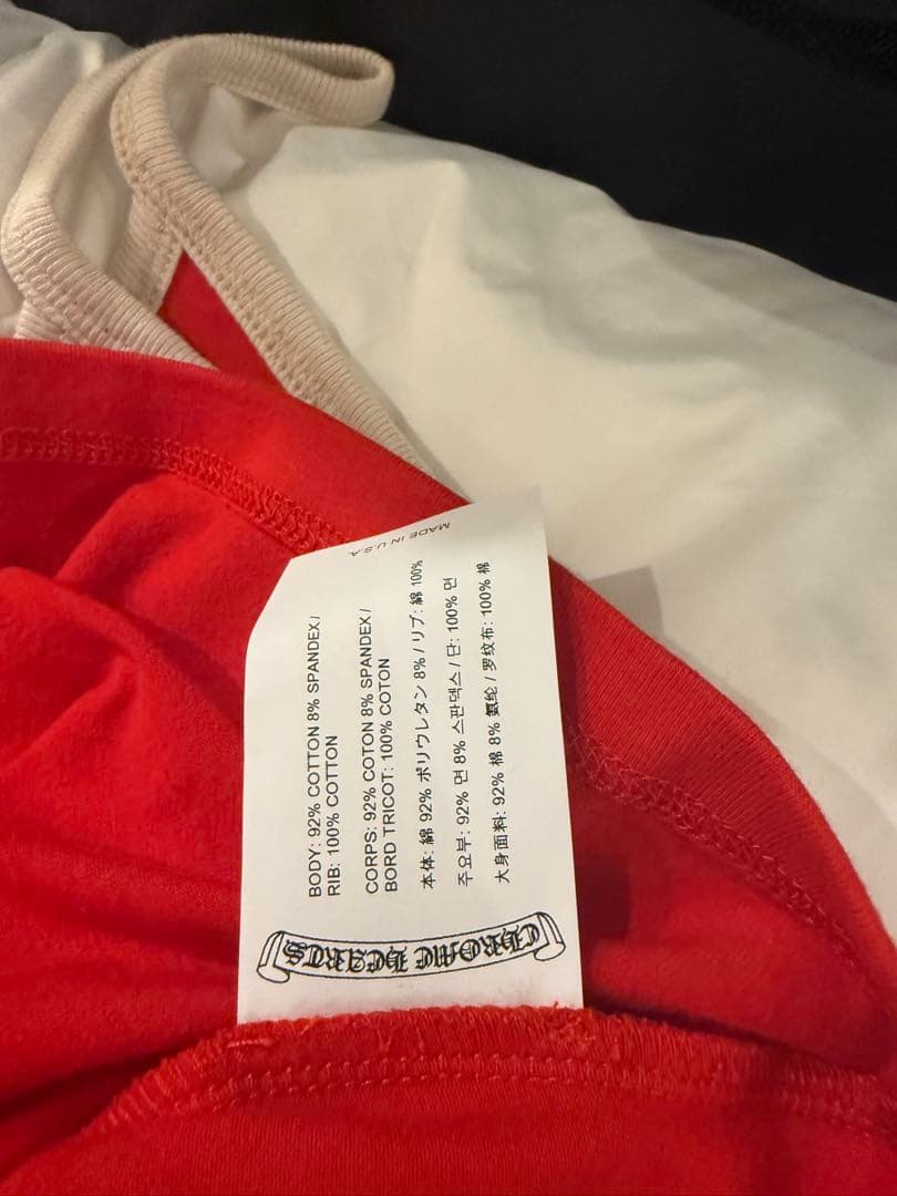 新品未使用　確実正規品　CHROME HEARTS キャミソール レッド　S