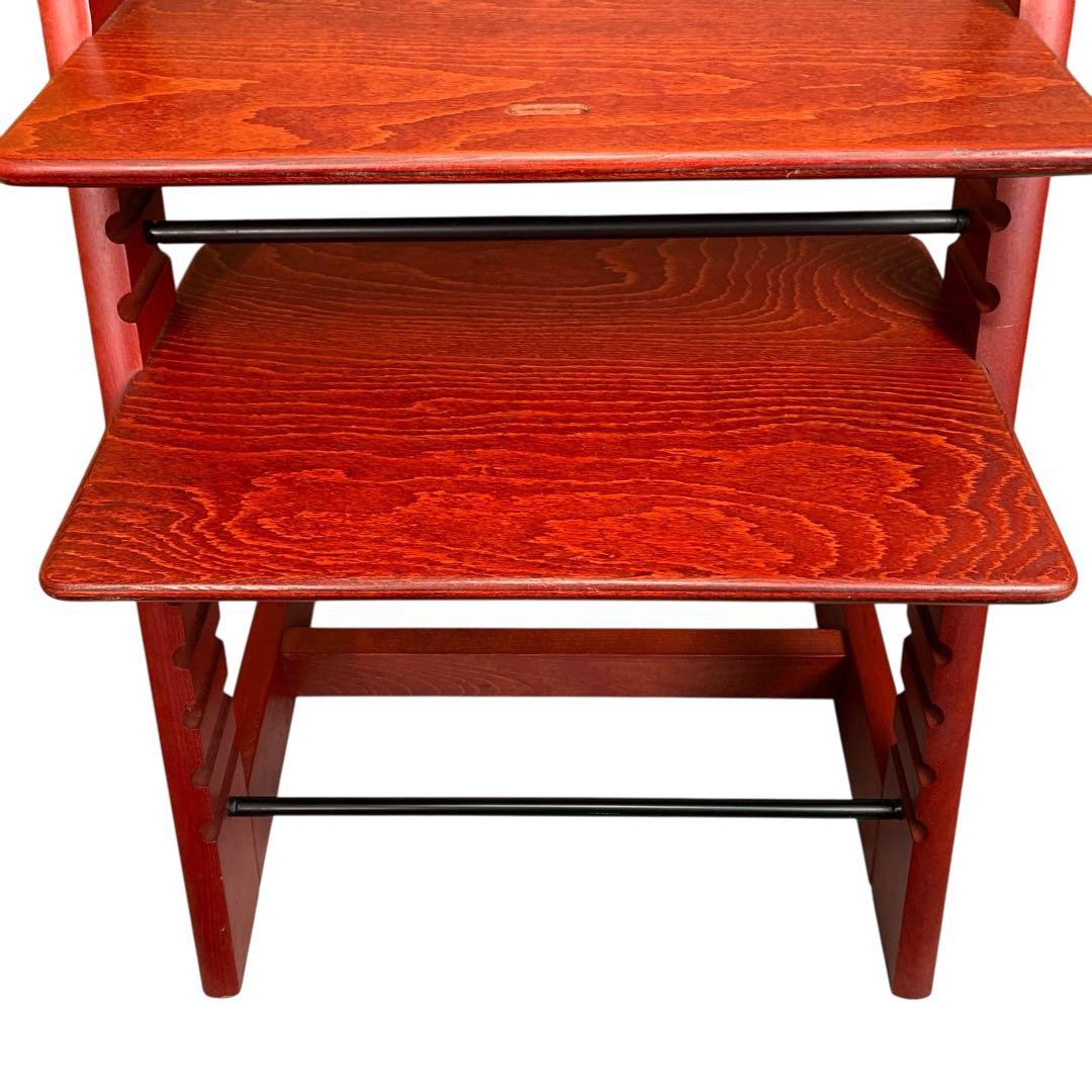 STOKKE　トリップトラップ　木目ワインレッド