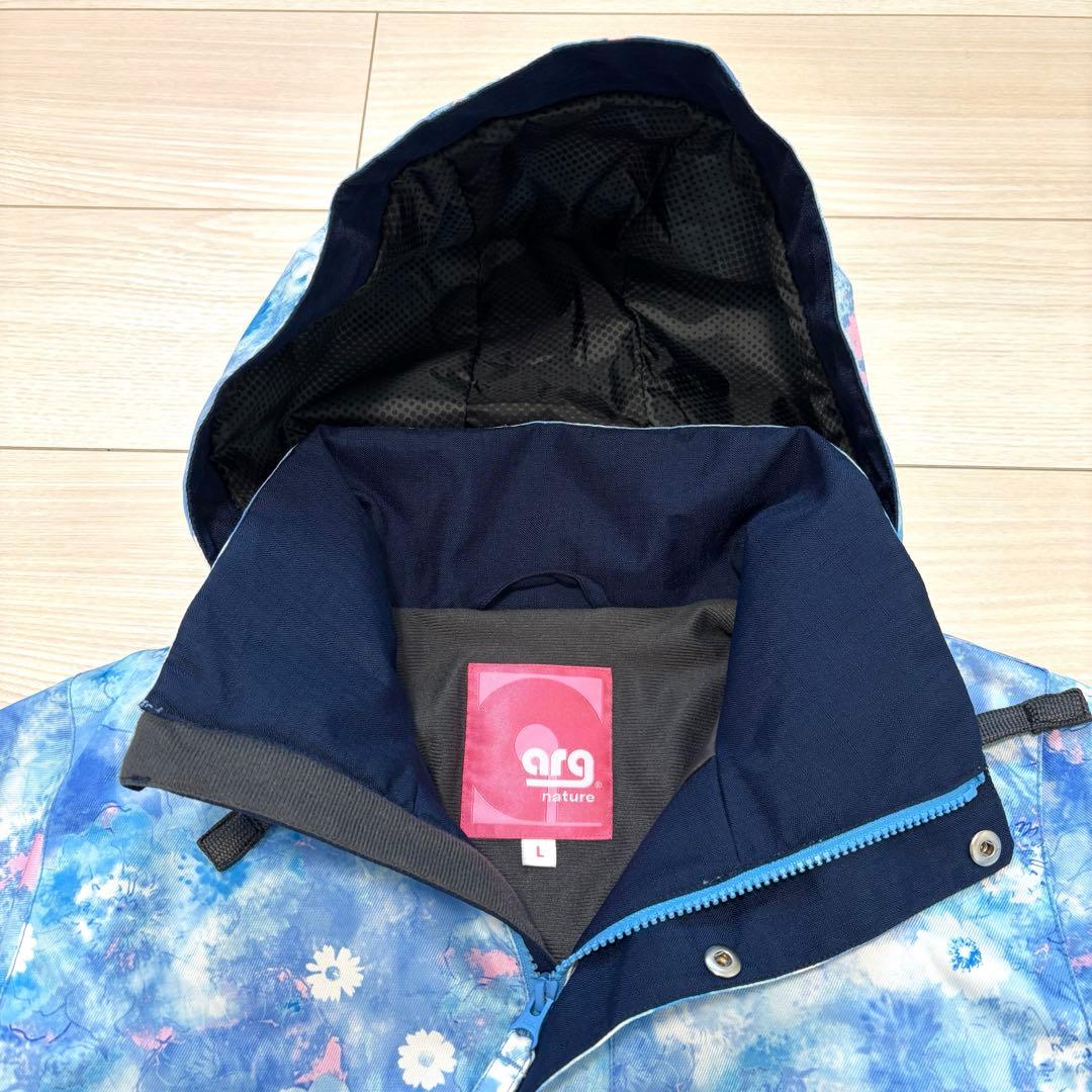 エーアールジー スキーウェア arg nature 花柄 スノーボードウエア