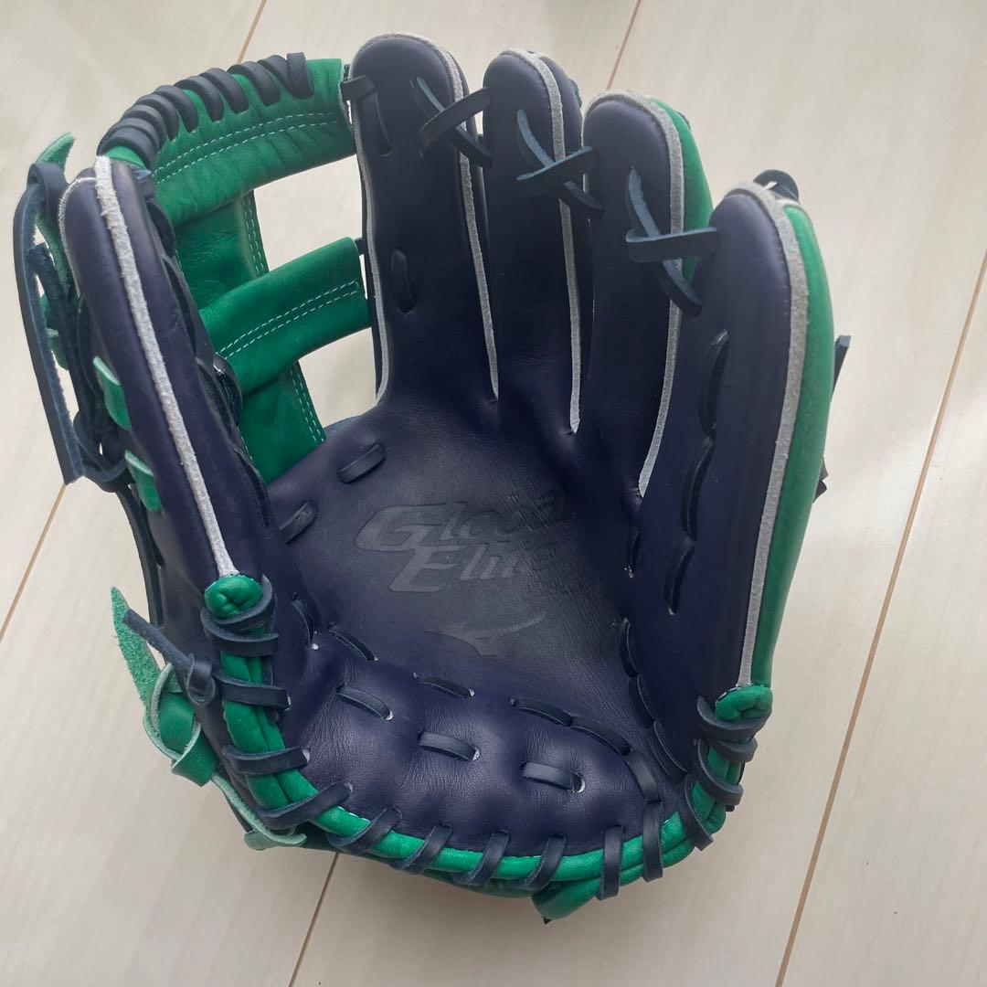 ミズノグローバルエリート　限定ラベル　ダイバーシティーブルー　坂本モデルオーダー