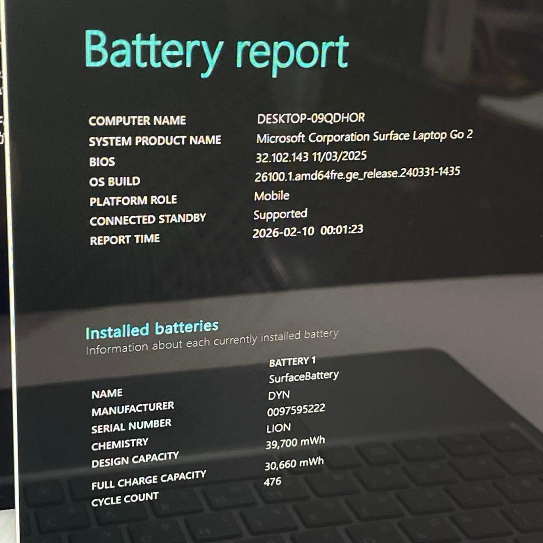 Surface Laptop Go2 タッチパネル 12インチ ノートパソコン