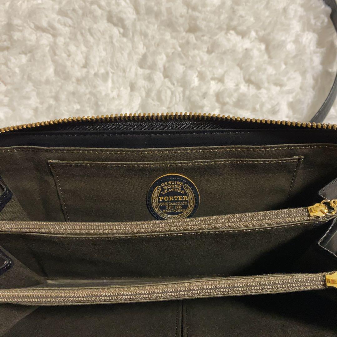 希少！PORTER WISE 2WAY TRAVEL WALLET長財布 馬革
