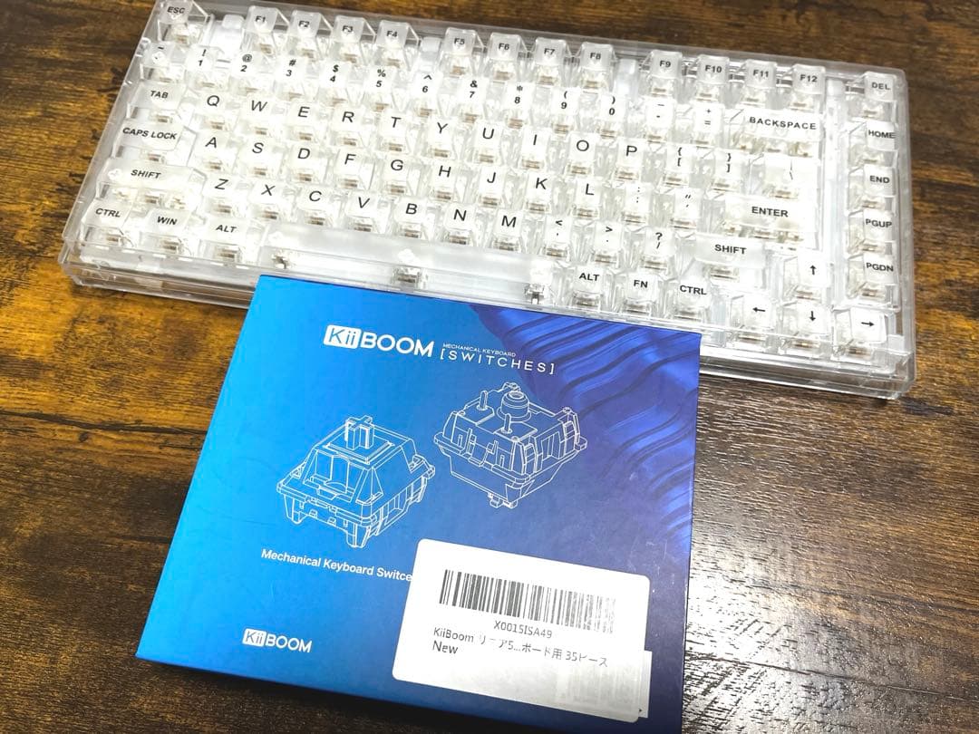 YUNZII X75 PRO82 クリスタルホワイト軸