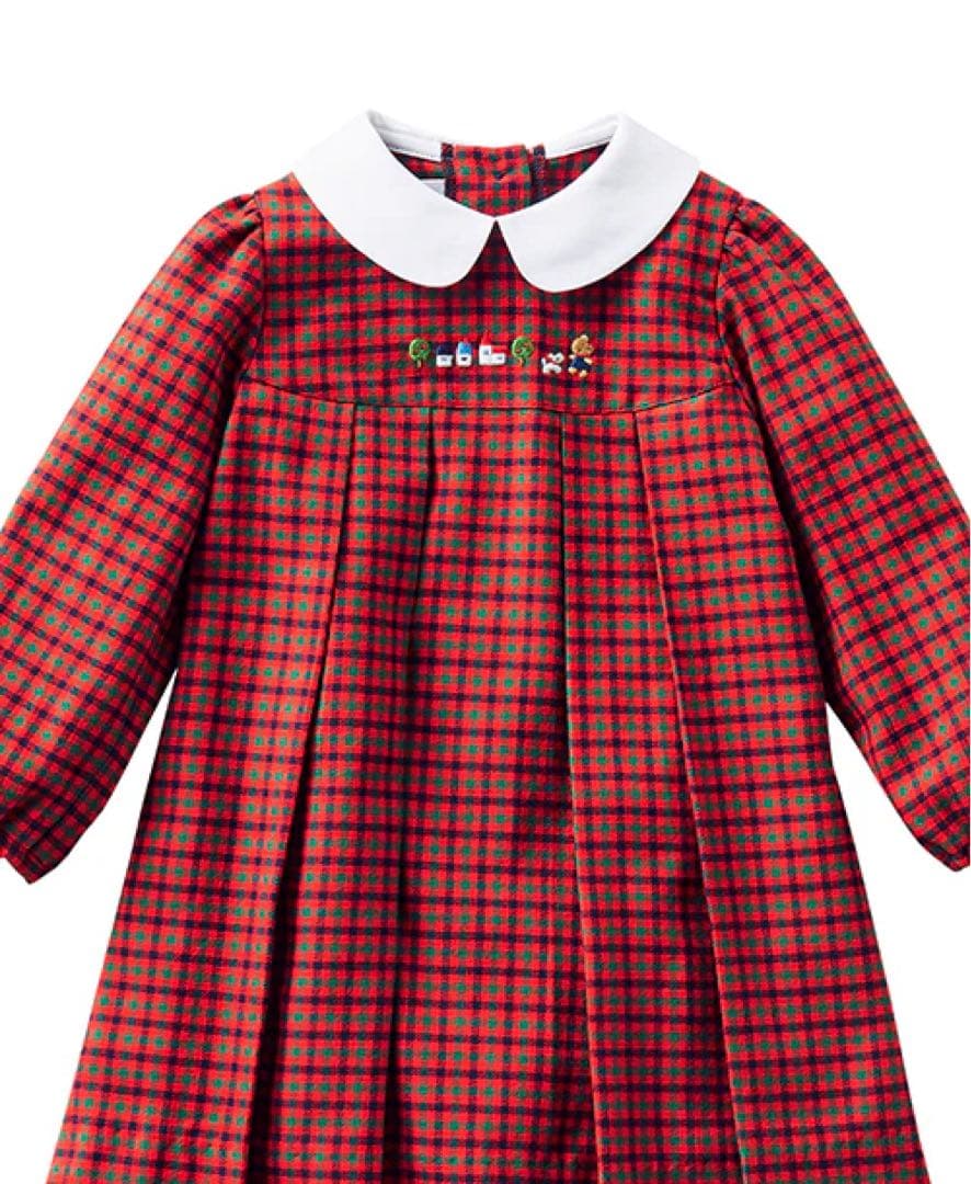 【現行品】ファミリアチェック　ワンピース 80