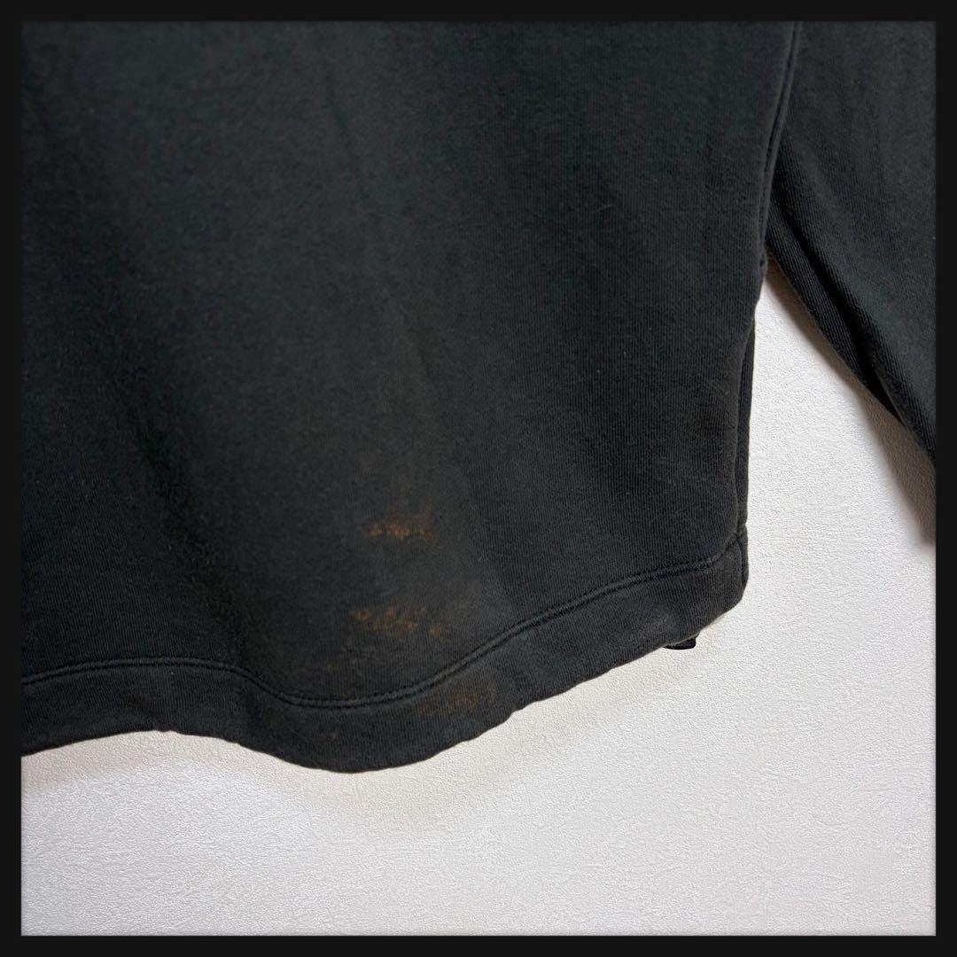 【即完売モデル】ステューシー バックロゴ パーカー バイカラー ブラック グレー