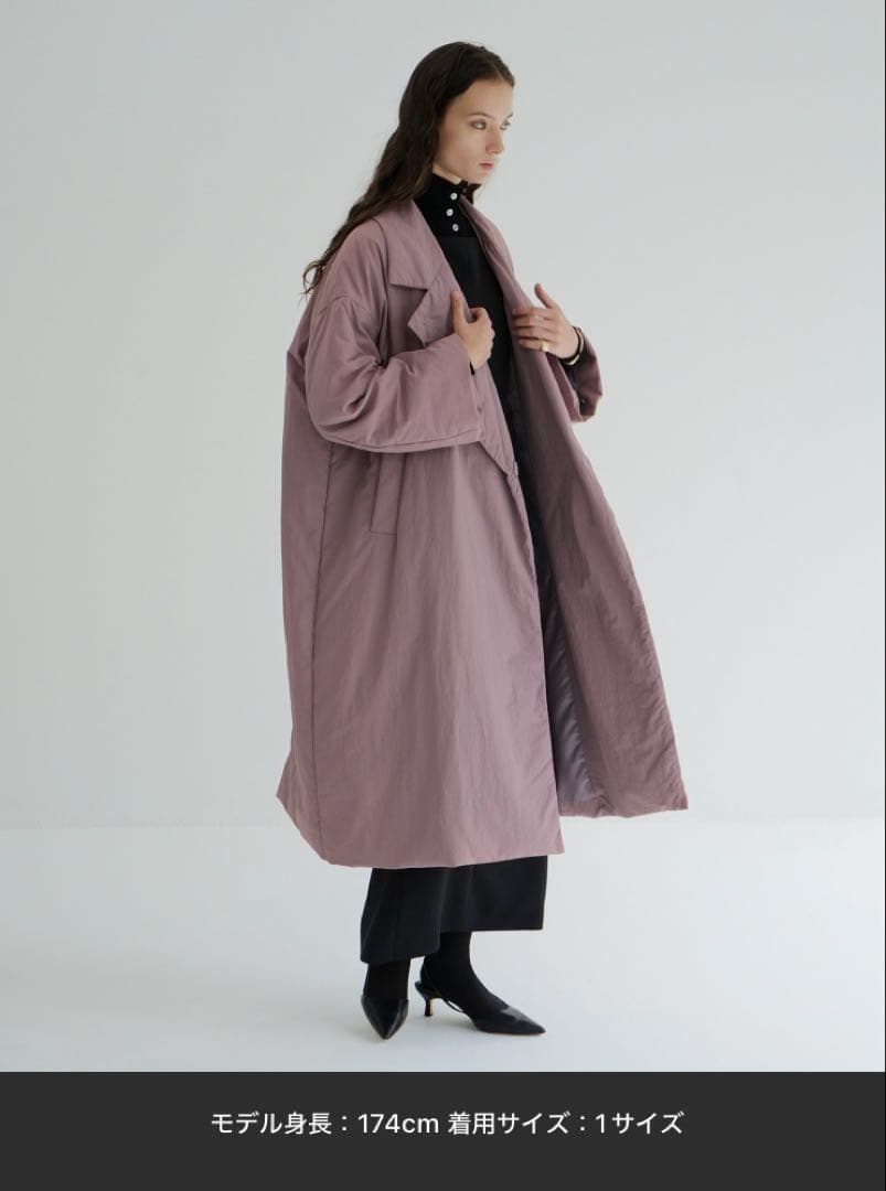 CLANE クラネ　カラー　ダウン　チェスターコート