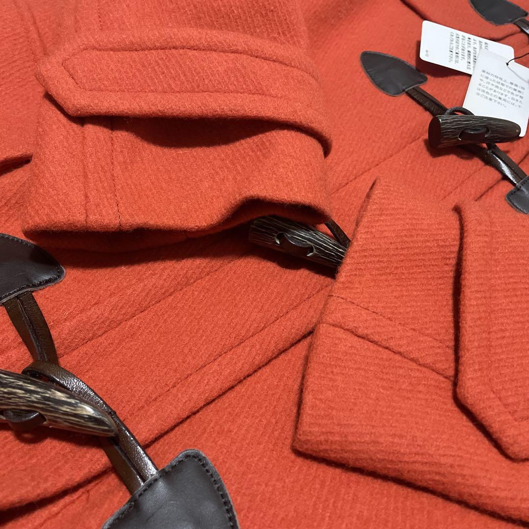 BRAHMIN 新品　フード風オレンジダッフルコート　38サイズ
