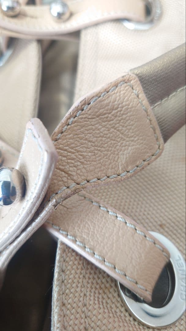 CHANEL　シャネル　パリビアリッツ　トートバッグ　キルティング