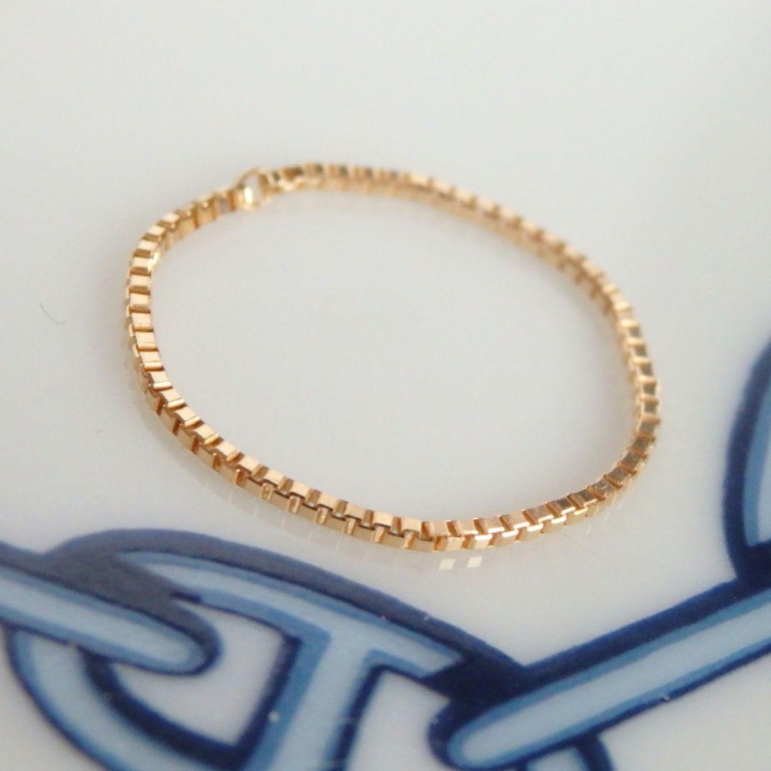 hana ★.★　k18リング　チェーンリング　ベネチアンチェーン