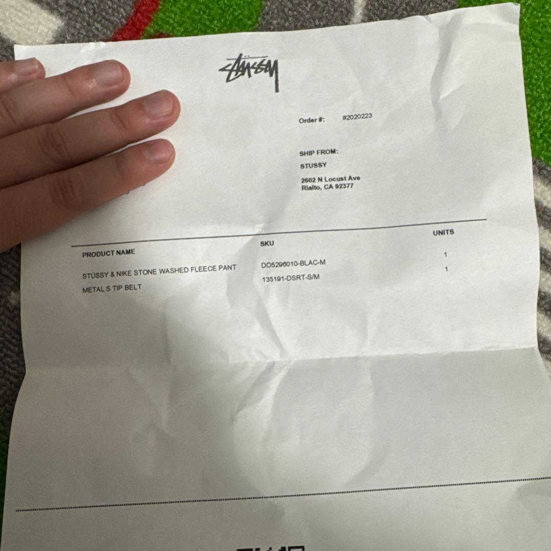 STUSSY L S TIP BELT ブラウン S/M