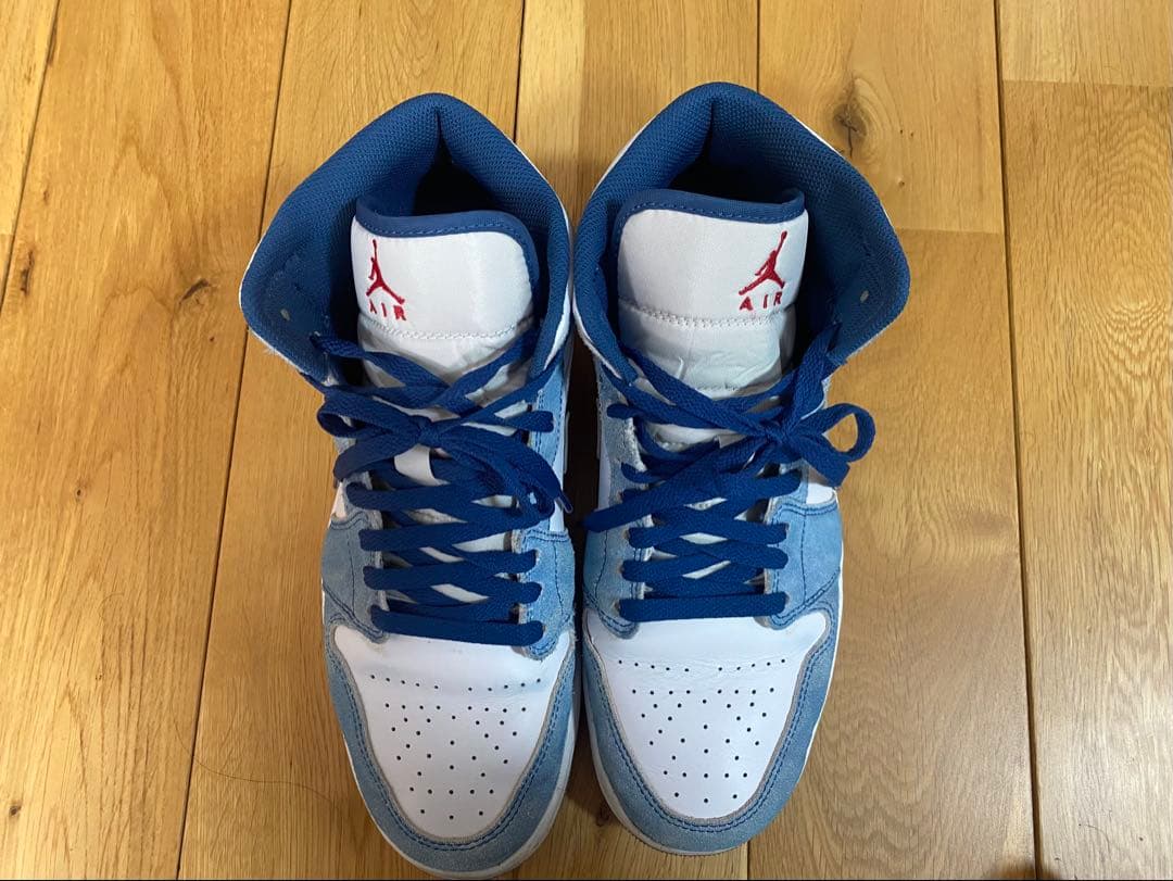 靴 Nike Air Jordan 1 Mid white Hyper