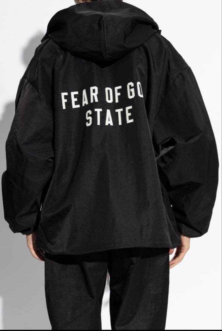 ESSENTIALS ナイロン コーチジャケット エッセンシャルズ M ブラック