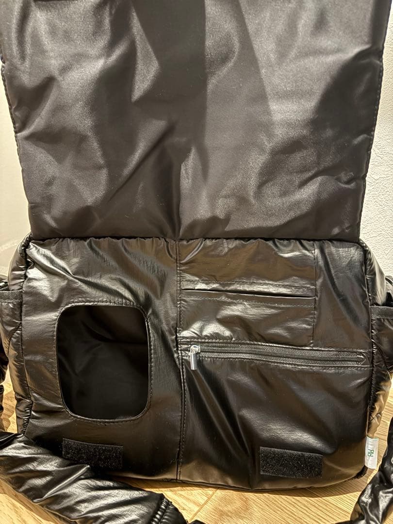 リッチレイズ　クロスキルトバッグ　マザーズバッグ　ブラック