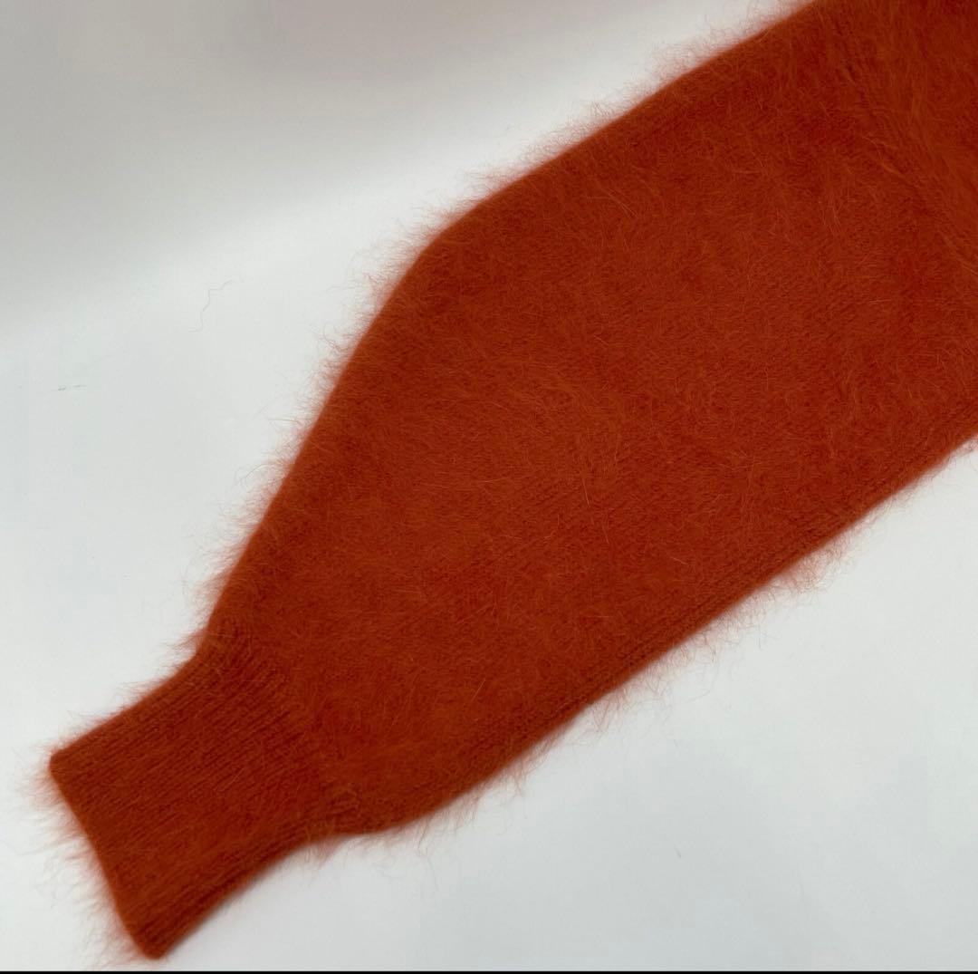 CLANE オレンジ アンゴラニットセーター