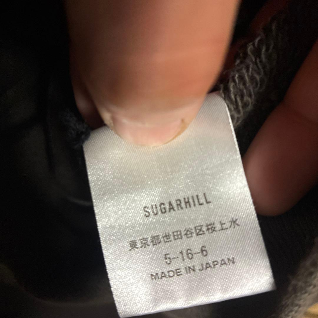 SUGARHILL ダメージ加工　セットアップ　ハーフジップパーカー　ジョガー