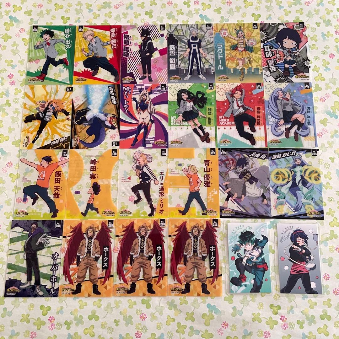 僕のヒーローアカデミア　カード　クリア　ネオン　ステッカー　シール　スナップ