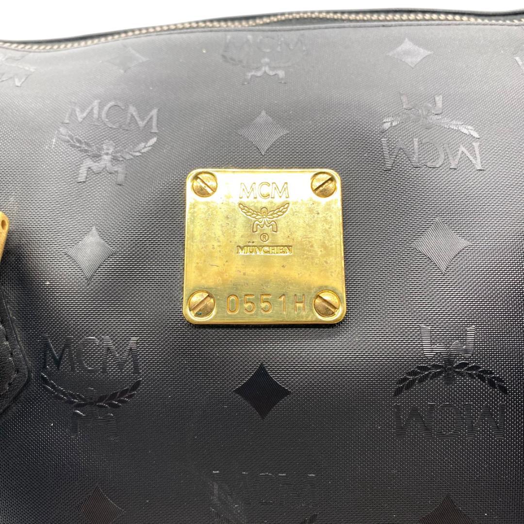 MCM Boston Bag Visetos Black ボストンバッグ 黒