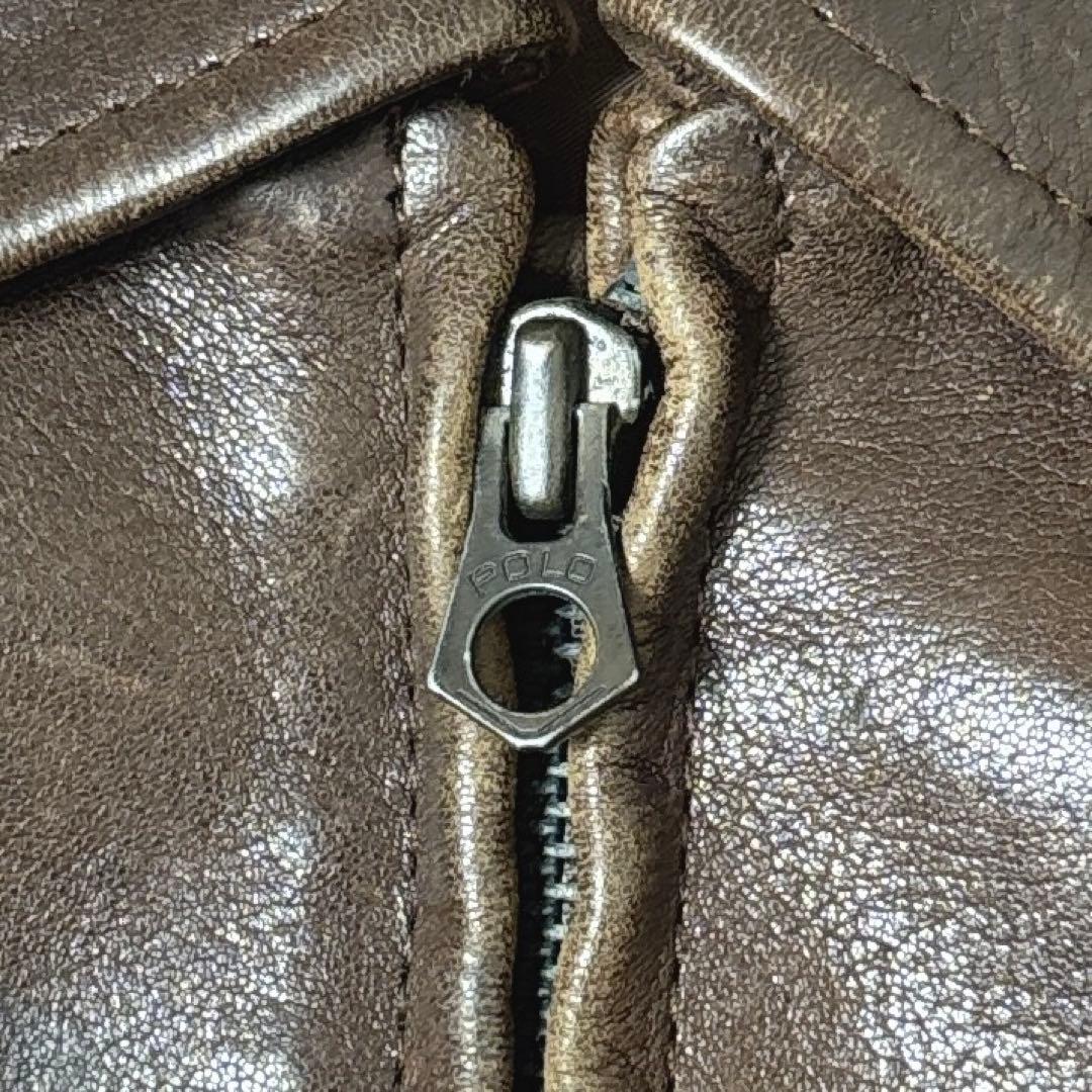 マ*ゆ様 90s ラルフローレン　a2 フライトジャケット　ブラウン　雰囲気抜群