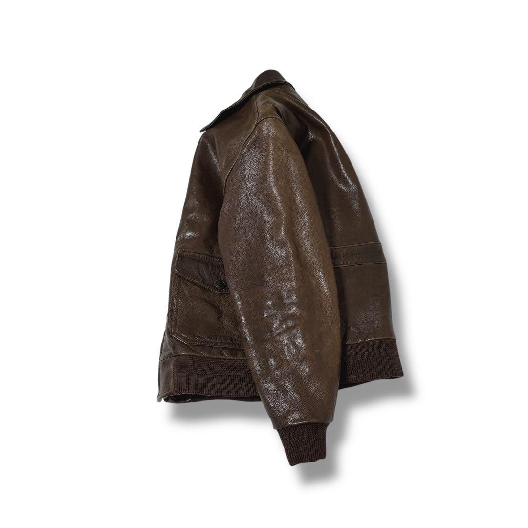 マ*ゆ様 90s ラルフローレン　a2 フライトジャケット　ブラウン　雰囲気抜群