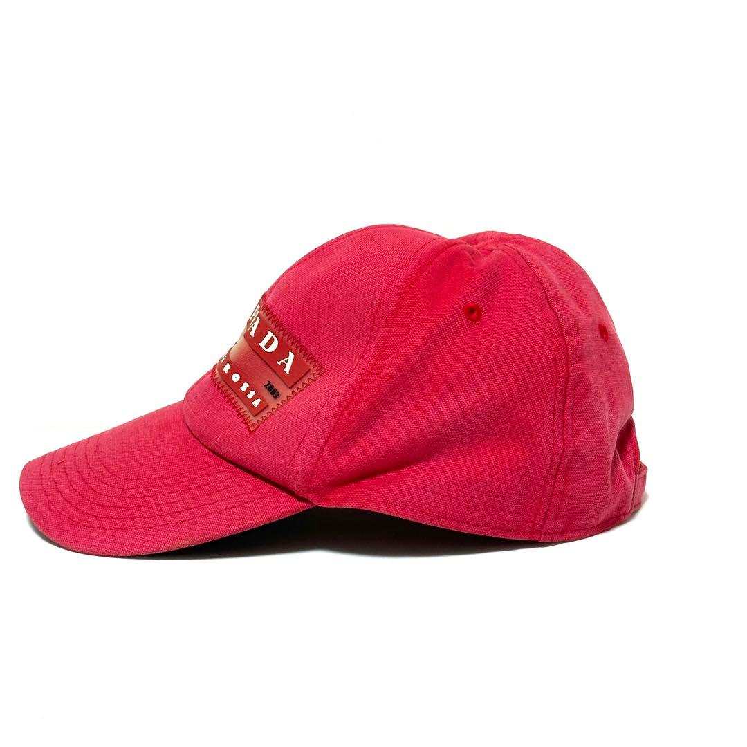PRADA LUNA ROSSA 2003 キャップ チャレンジ ロゴ レッド