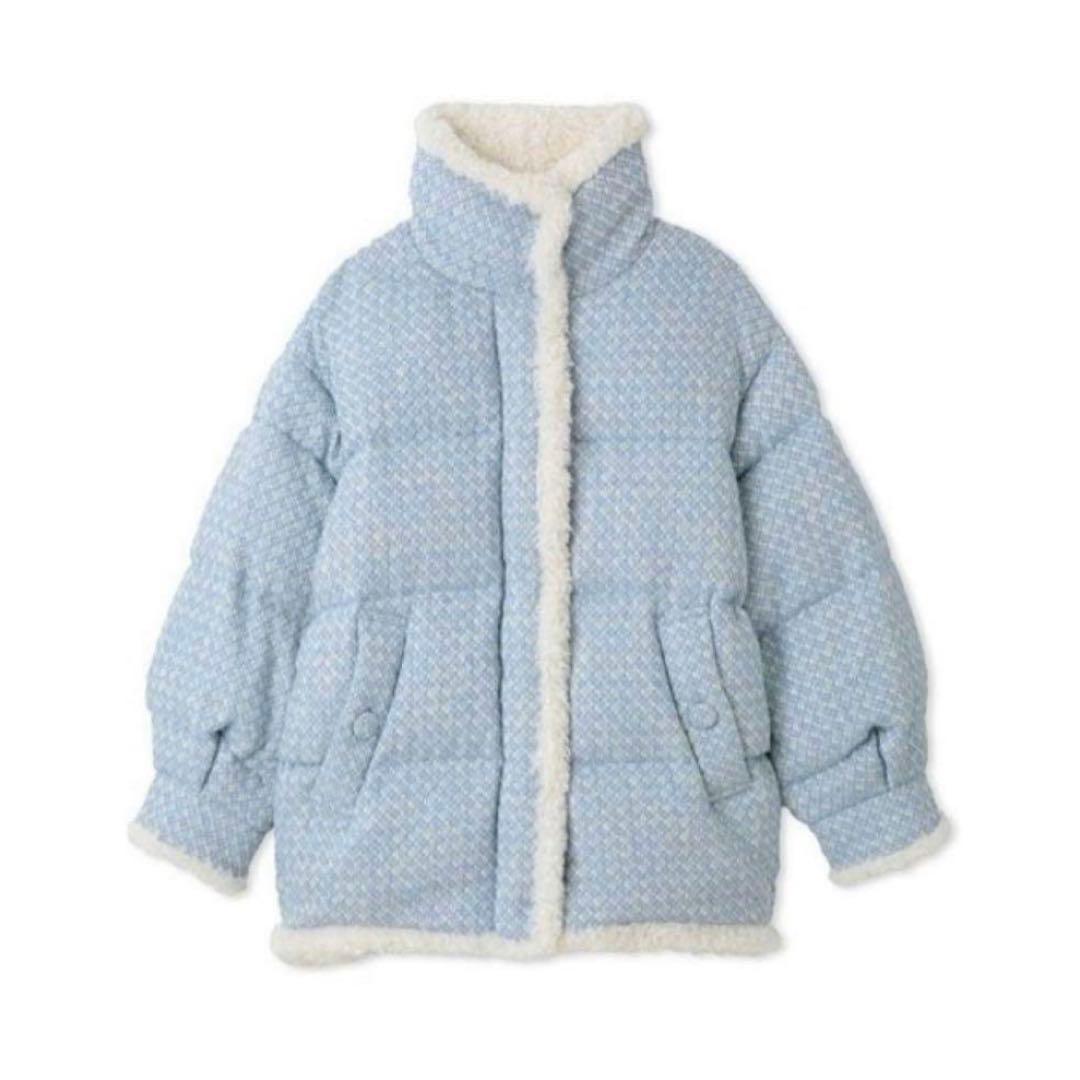 SNIDEL スナイデル ツイード ダウン ツイードミドルコート 0（S）サイズ