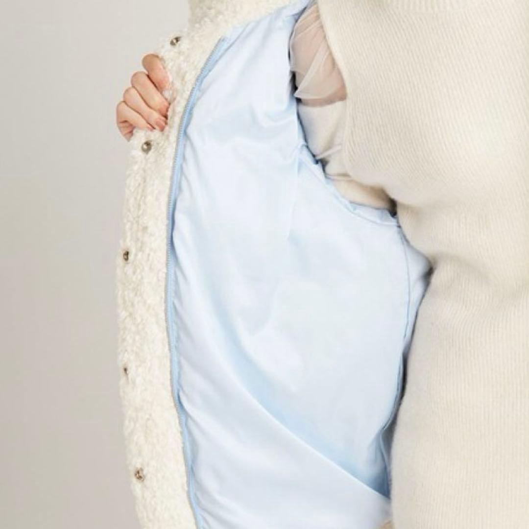 SNIDEL スナイデル ツイード ダウン ツイードミドルコート 0（S）サイズ